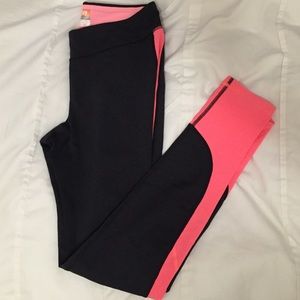 Lucy PowerMax Charcoal Gray and Coral Leggings